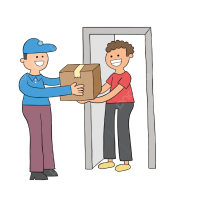 Parcel reaches recipient